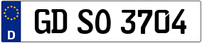 Trailer License Plate